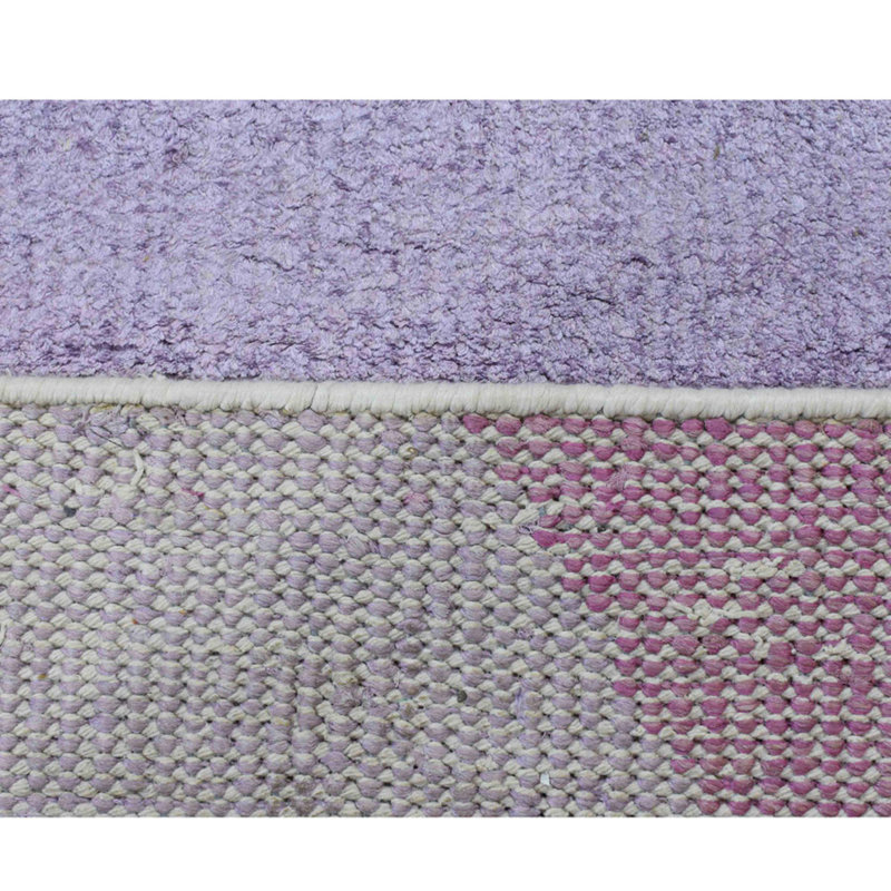 George Oliver Patchway Abstract Hand Knotted Purple Area Rug Wayfair
