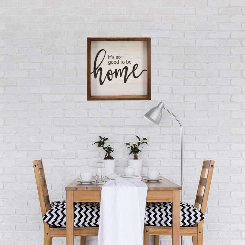 Gracie Oaks It S So Good To Be Home Wood Sign Wall Decor Reviews