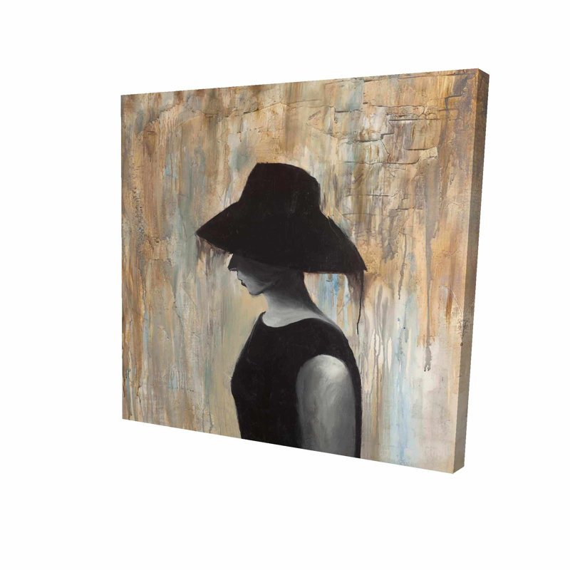 House Of Hampton Audrey Hepburn With A Big Hat Oil Painting