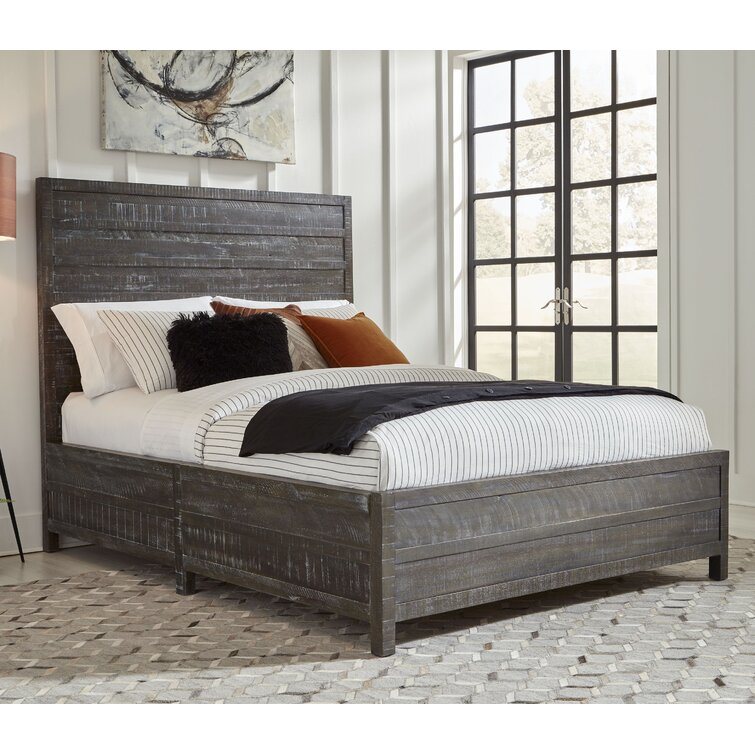 Industrial Lodge Home Barry Solid Wood Standard Bed | Wayfair