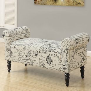 Go to store & view more images Monarch Specialties Inc. Vintage French Fabric Bench