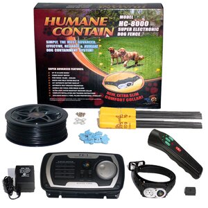 Extra Value Combo Systems Humane Contain Dog Electric Fence and Sonic Trainer