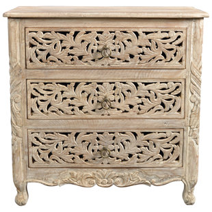 Go to store & view more images Buena Park 3 Drawer Nightstand by Bungalow Rose