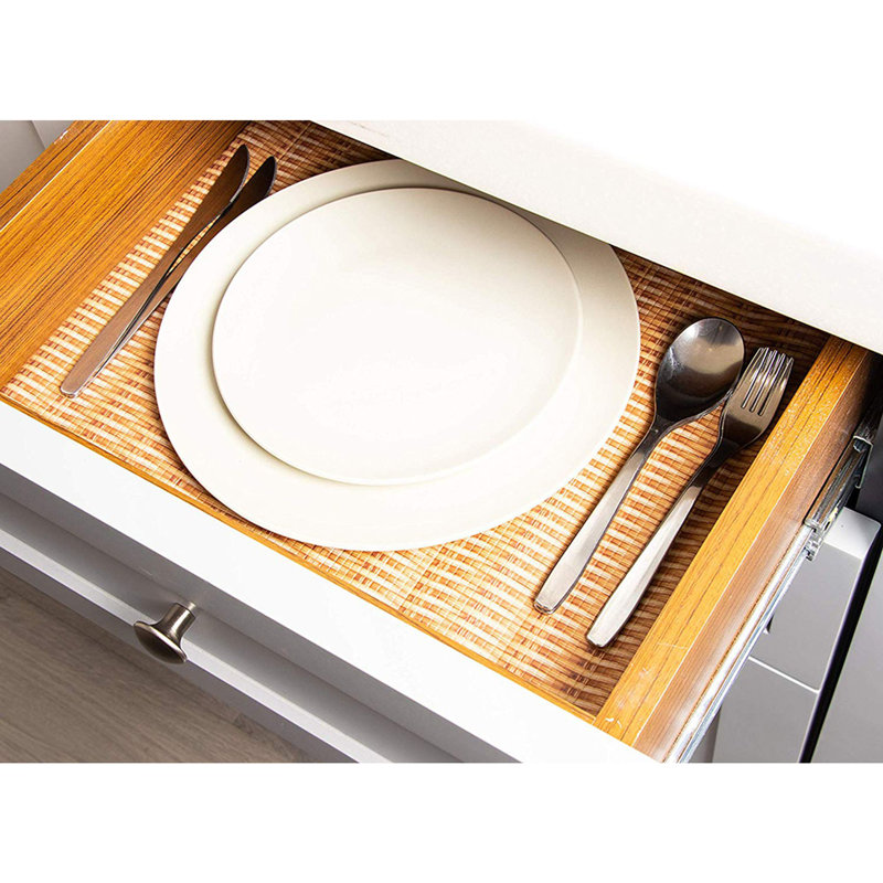 Highland Dunes Rueda Non Adhesive Shelf Drawer Liner Kitchen