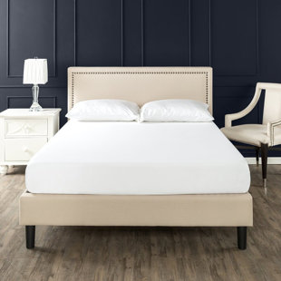 Go to store & view more images Moraal Deluxe Nailhead Trim Upholstered Platform Bed by Alcott Hill
