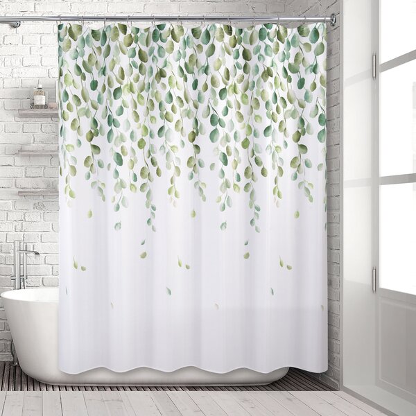 Fresh Flowers Shower Curtain Waterproof One Piece Polyester Shower Curtain Beautiful Decorative Shower Curtain