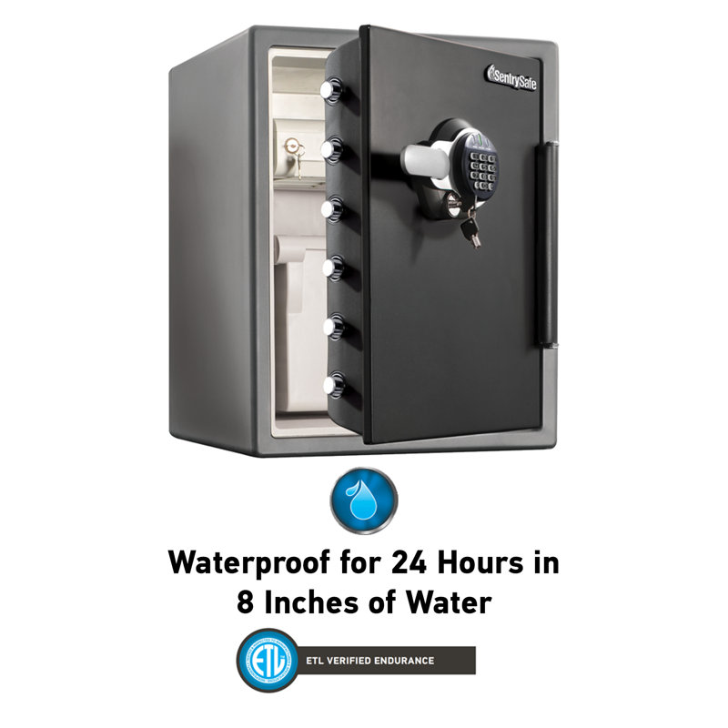 Sentrysafe Water Resistant Floor Safe With Electronic Lock