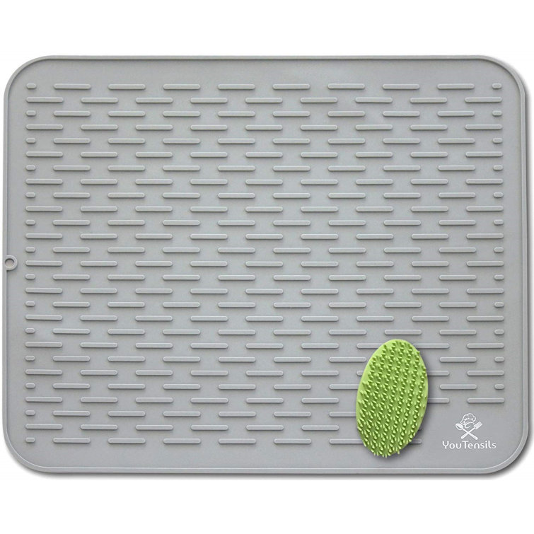 Silicone Dish Drying Mat & Scrubber XXL 21