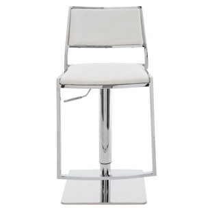 Go to store & view more images Nuevo Aaron Adjustable Height Swivel Bar Stool