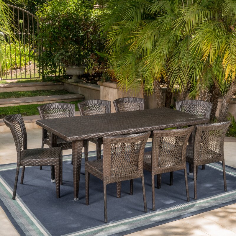 Diaz 9 Piece Dining Set