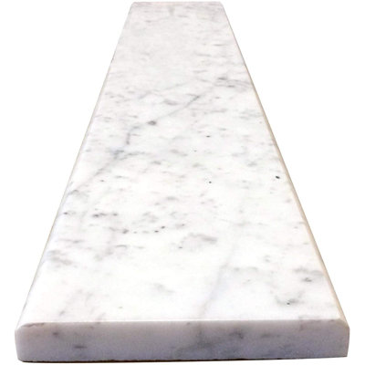5" x 60" Carrara Marble Micro-beveled Threshold Floor Use Tile