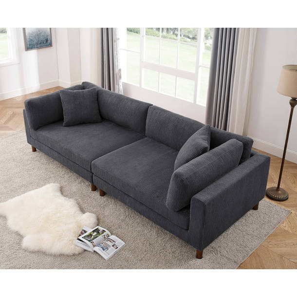 Wade Logan® Askhat 22 - Piece Upholstered Sectional & Reviews | Wayfair