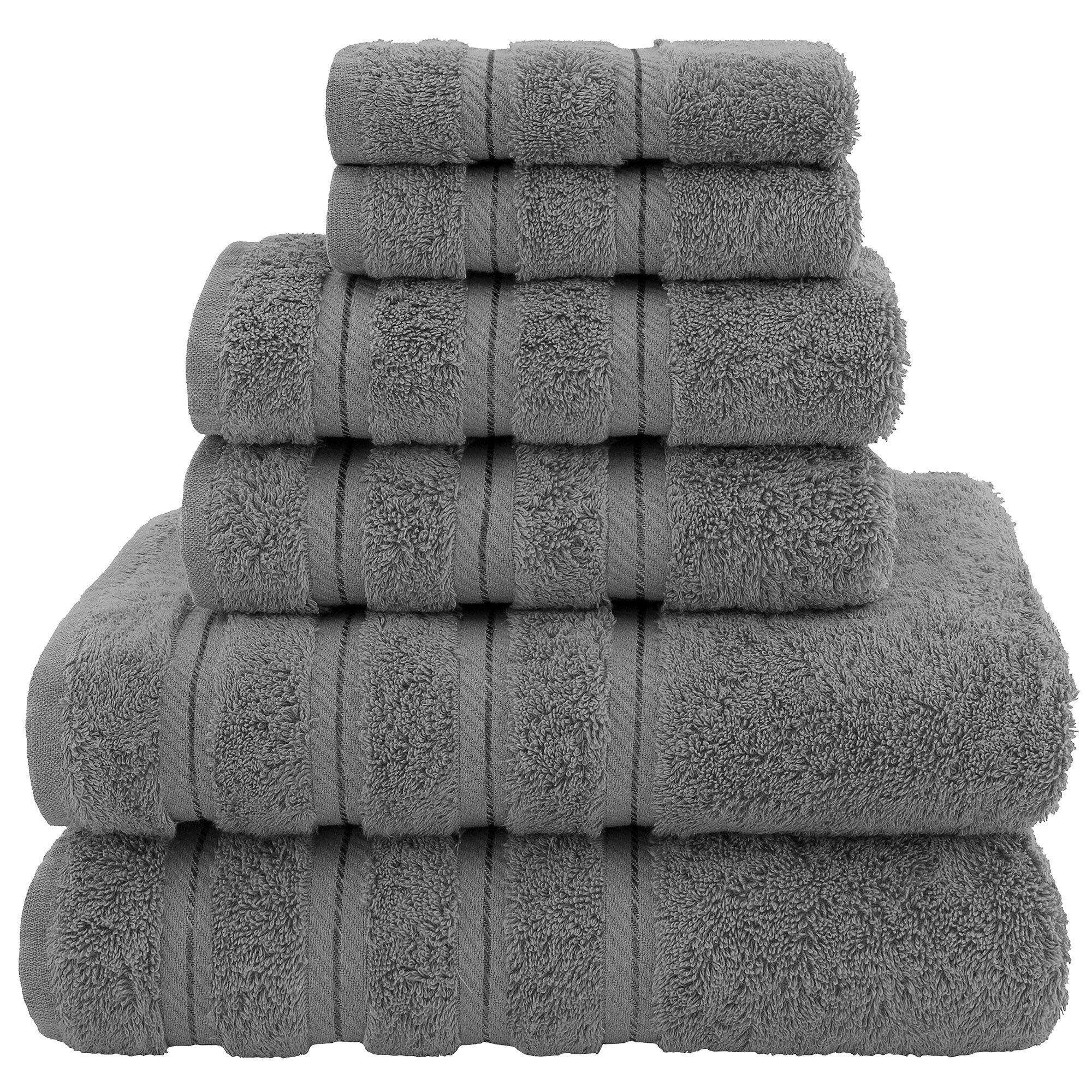 Darcelle 6 Piece Turkish Cotton Towel Set