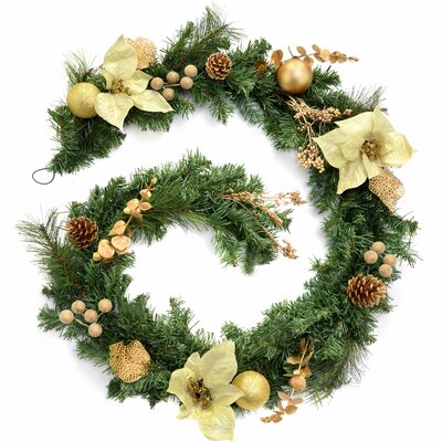 The Seasonal Aisle 6' Christmas Garland &amp; Reviews | Wayfair.co.uk