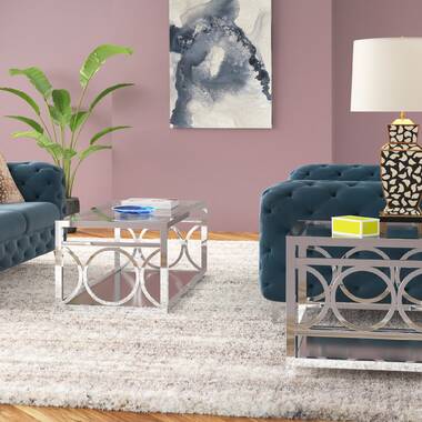 barbieri 3 piece coffee table set orren ellis