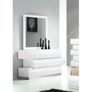 Connolly 3 Drawer Dresser with Mirror by Orren Ellis