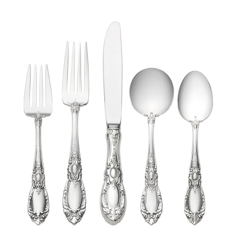 Towle Silversmiths King Richard 66 Piece Sterling Silver Flatware Set Service For 12 Wayfair