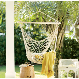 Go to store & view more images Parker Woven Cotton Chair Hammock by Beachcrest Home