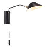 mid century swing arm wall lamp