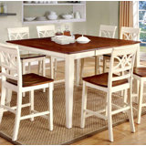 Izayah Counter Height Solid Wood Dining Table by August Grove®