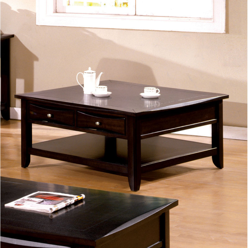 Laude Run Steer Square Coffee Table With Storage Wayfair Steer Square Coffee Table With Storage