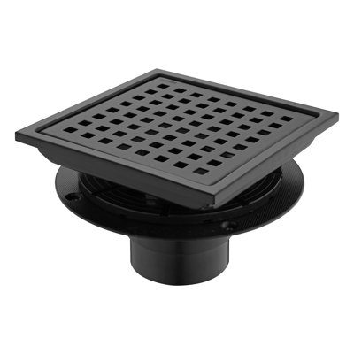 6'' W Grid Square Shower Drain