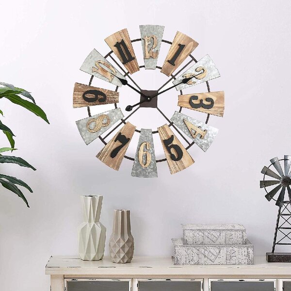WINDMILL new large Country wall clock 