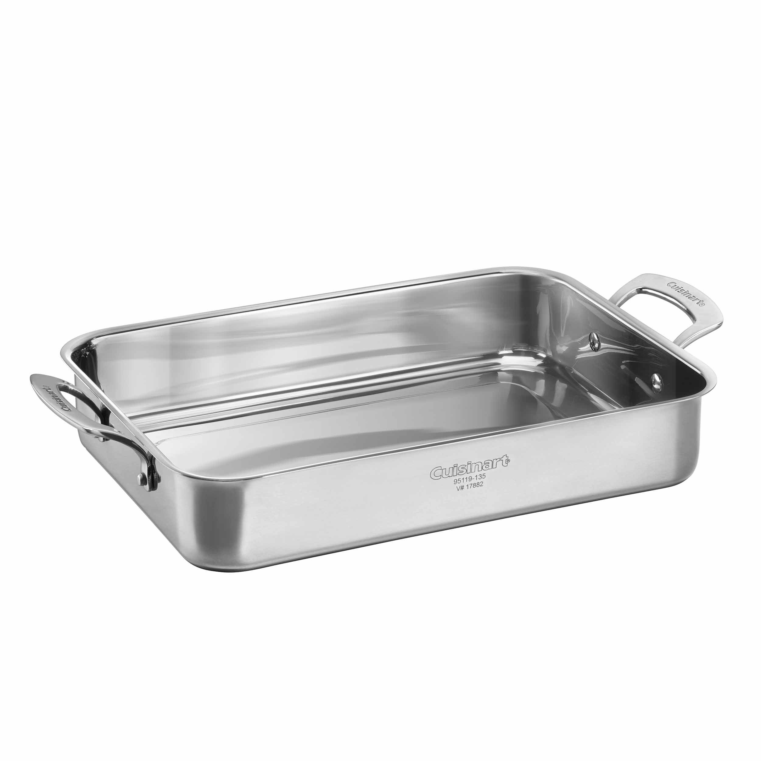 Cuisinart 13.5" NonStick Stainless Steel Roasting Pan & Reviews Wayfair