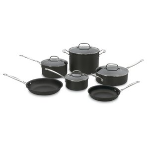 Chef's Classic Nonstick Hard-Anodized 10 Piece Cookware Set