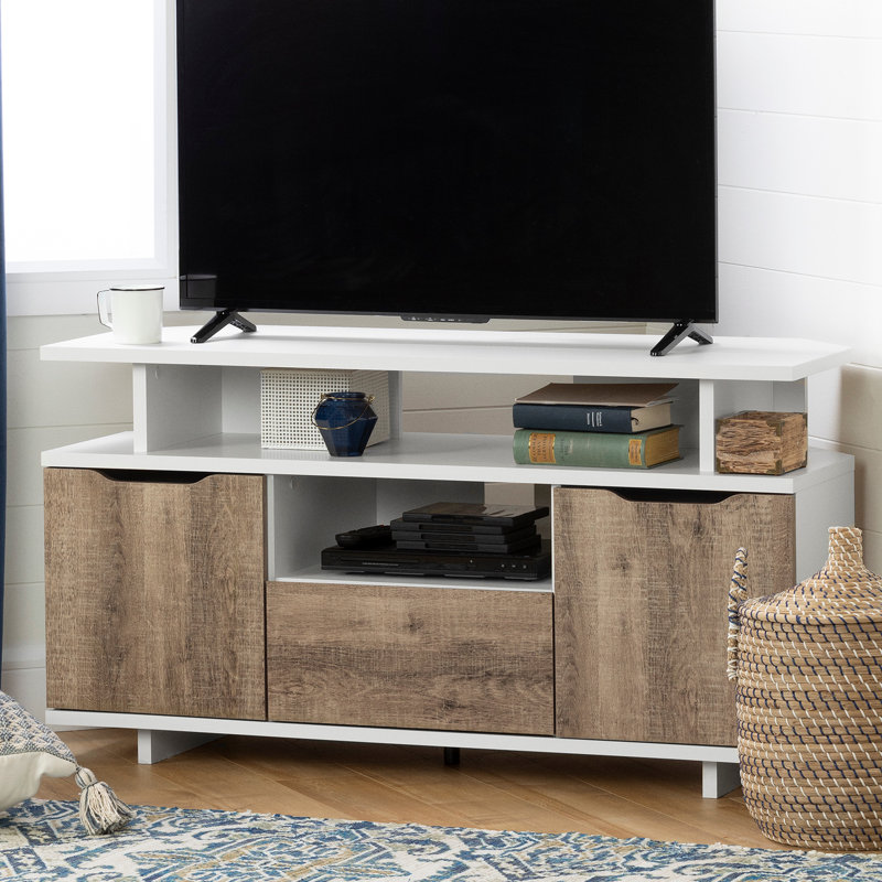 South Shore Reflekt Corner Tv Stand For Tvs Up To 55 Inches