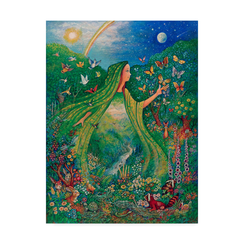 Trademark Art Mother Nature Oil Painting Print On Wrapped Canvas