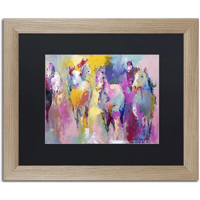 'Wild' Framed Painting Print on Canvas Trademark Fine Art Size: 16