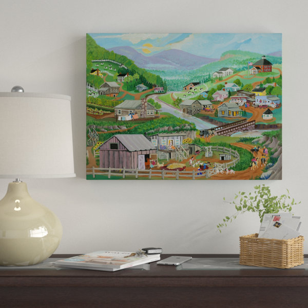 Winston Porter Happy Valley Acrylic Painting Print On Wrapped