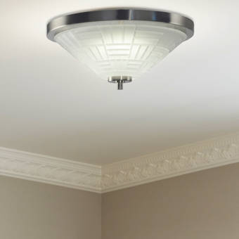 Orren Ellis Leeroy 1 Light 17 Unique Statement Drum Led Flush Mount Wayfair