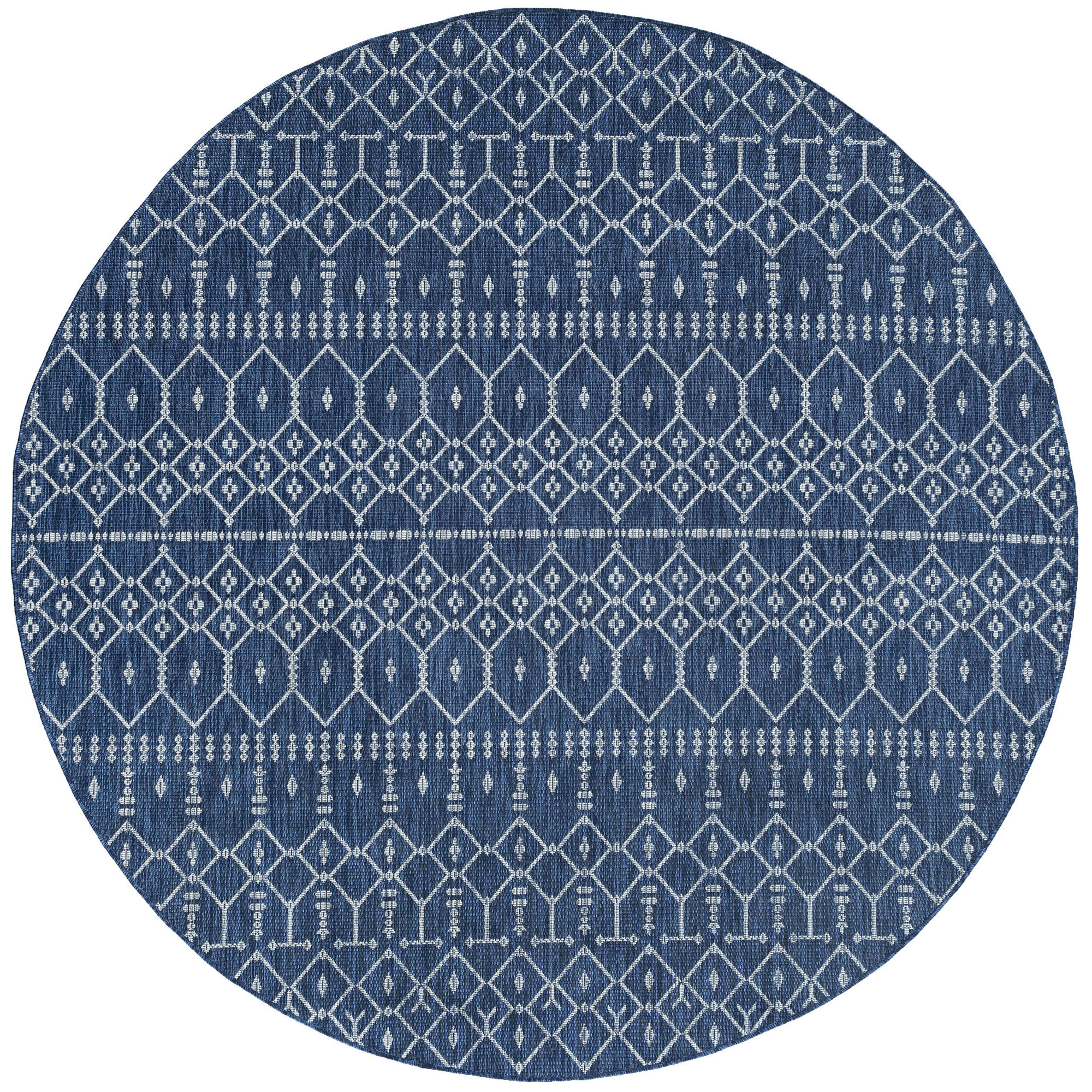 Outdoor Rug Blue Grey Plastic Large XL Small Carpet Oriental Circle Garden Rugs