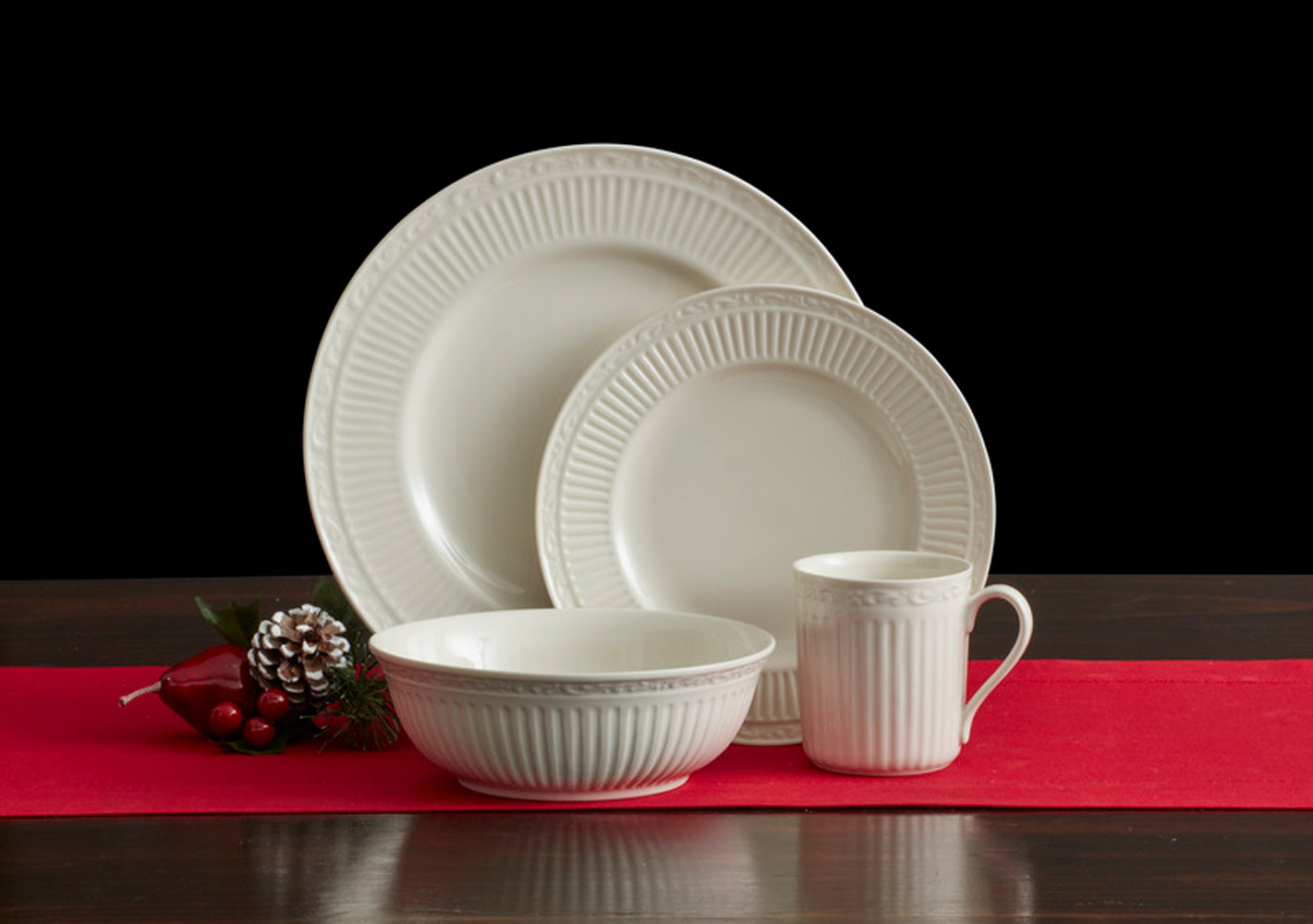 Service for 4 Mikasa Italian Countryside 16 Piece Dinnerware Set