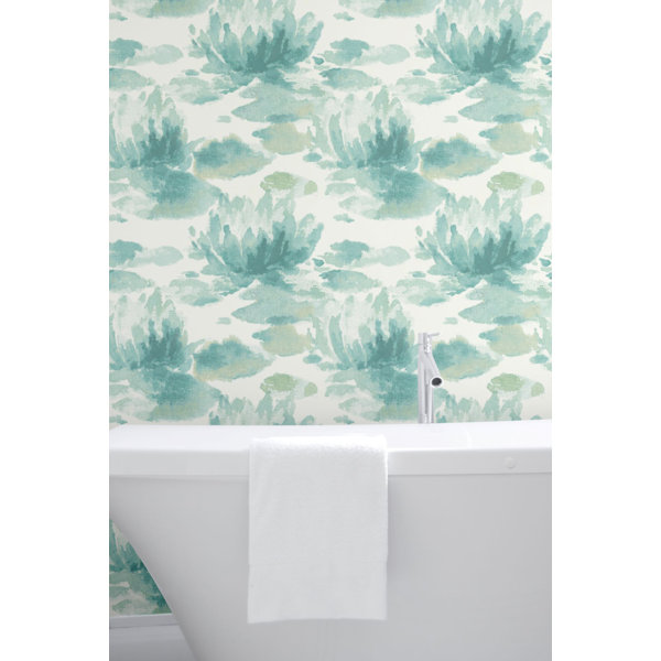 World Menagerie Jaidon Water Lily 27 X 27 Wallpaper Roll Wayfair