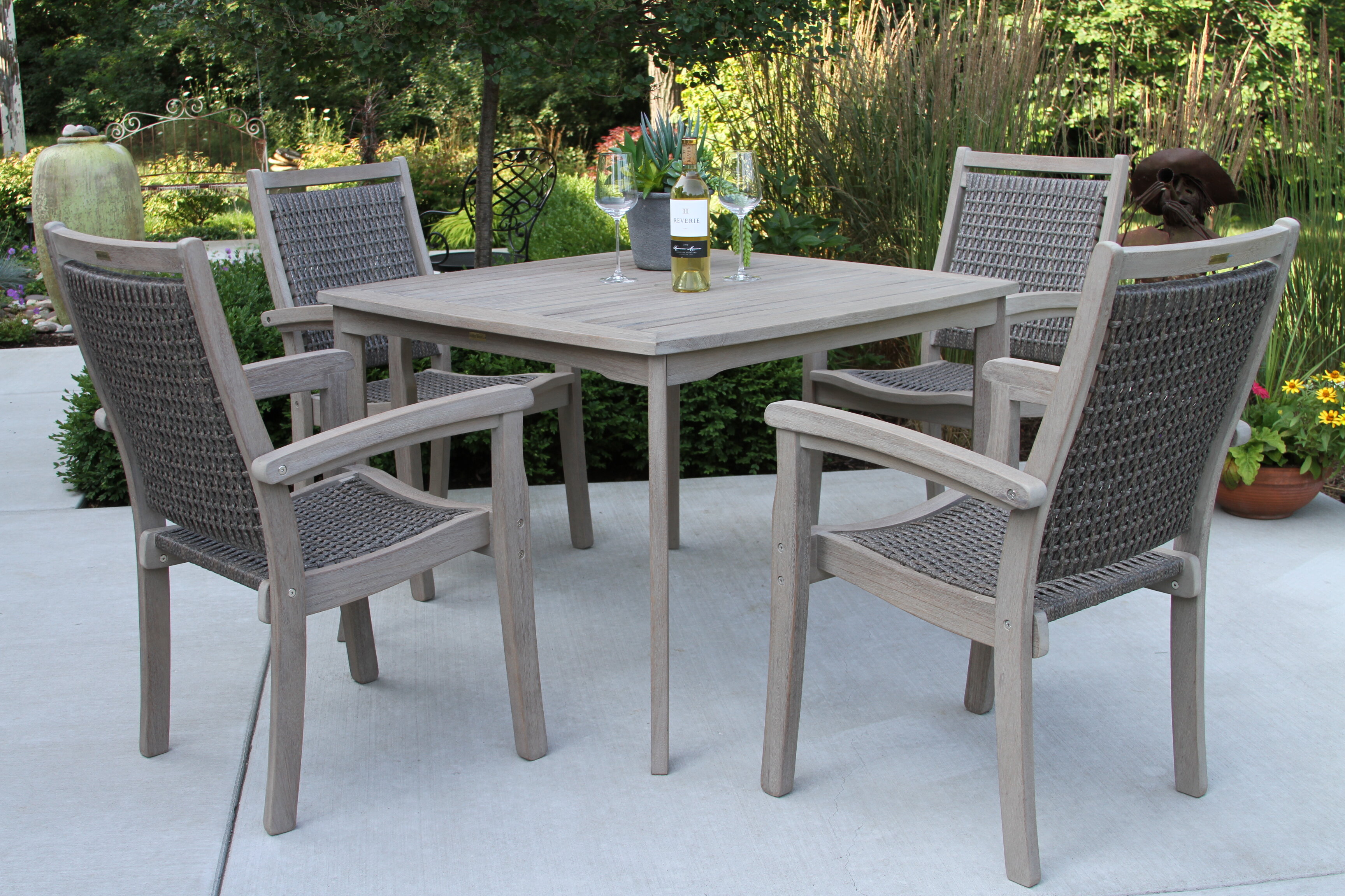 Birch Lane Barbrook Square 4 - Person 42'' Long Dining Set & Reviews