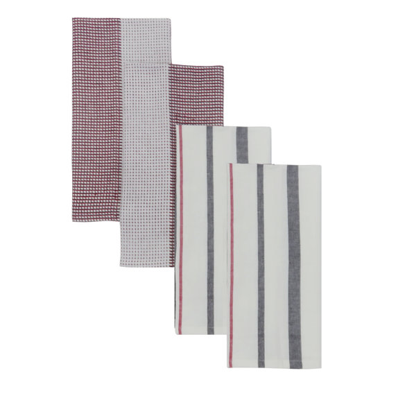 Latitude Run Yarn Dyed Striped Cotton 4 Piece Dish Cloth Set Wayfair