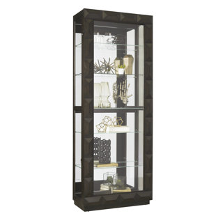 Go to store & view more images Ivy Bronx Greenberry Lighted Curio Cabinet