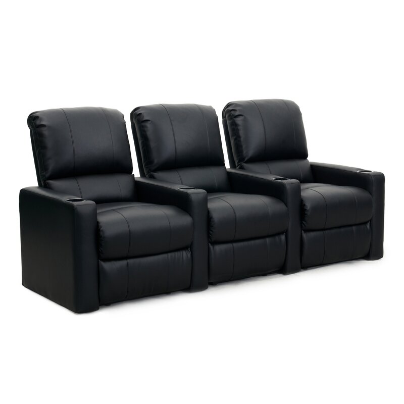 Latitude Run® Home Theater Sofa (Row of 3) & Reviews | Wayfair