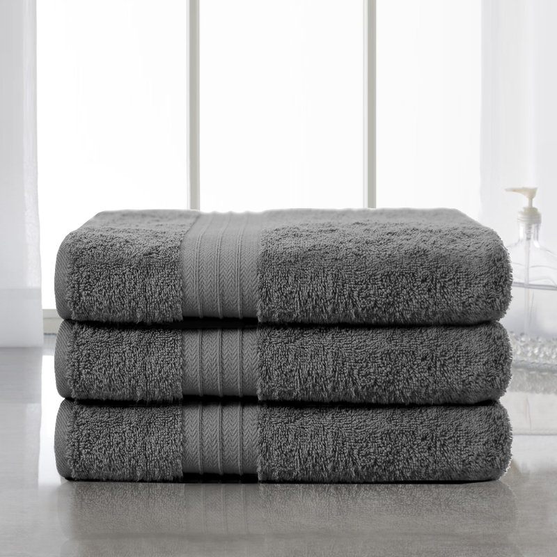 dark gray bath towels