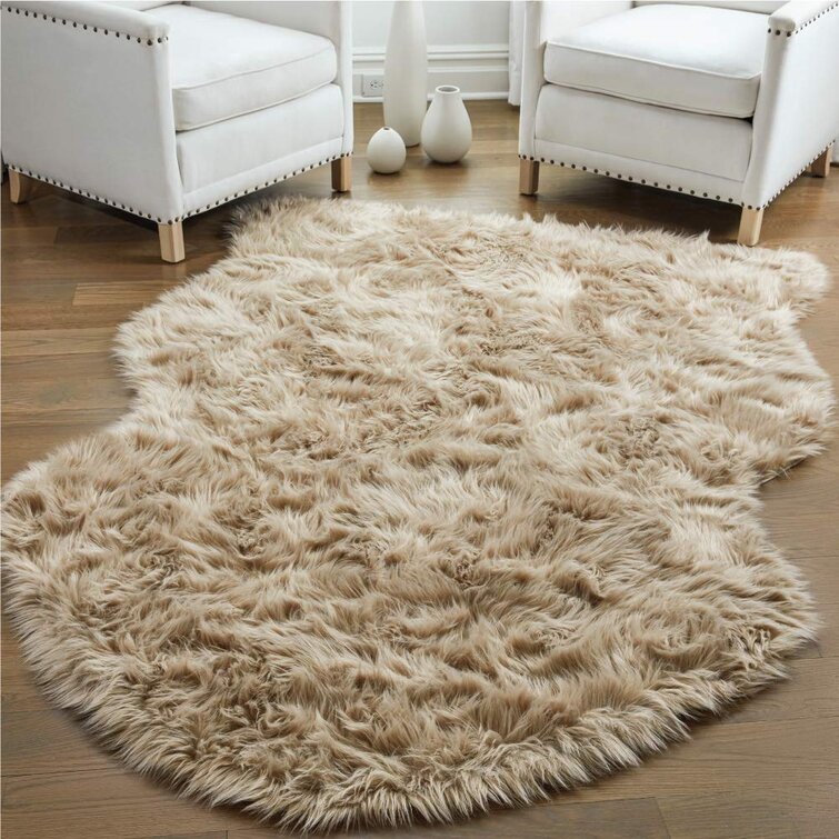 Soft Thick Fluffy Faux Fur Rug Non Slip Large Floor Carpet Rugs Area Mat Plush