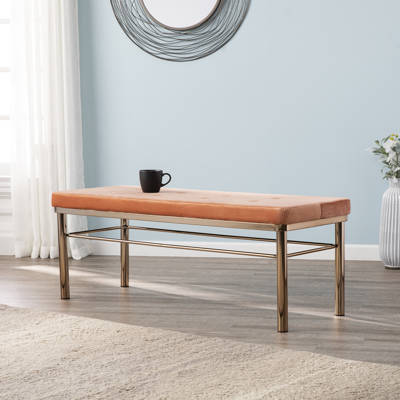 Mercer41 Dolly Art Deco Metal Bench Wayfair Dolly Art Deco Metal Bench