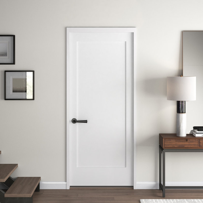 Primed 1 Panel Interior Shaker Door Slab Size: 28" x 80"