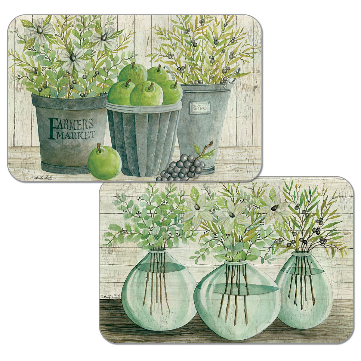 Gracie Oaks Jackqueline Reversible Decofoam 4 Piece Placemat Set Wayfair