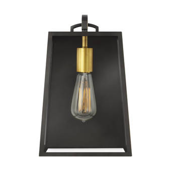 17 Stories Fincastle Brown 1 Bulb Outdoor Wall Lantern Wayfair