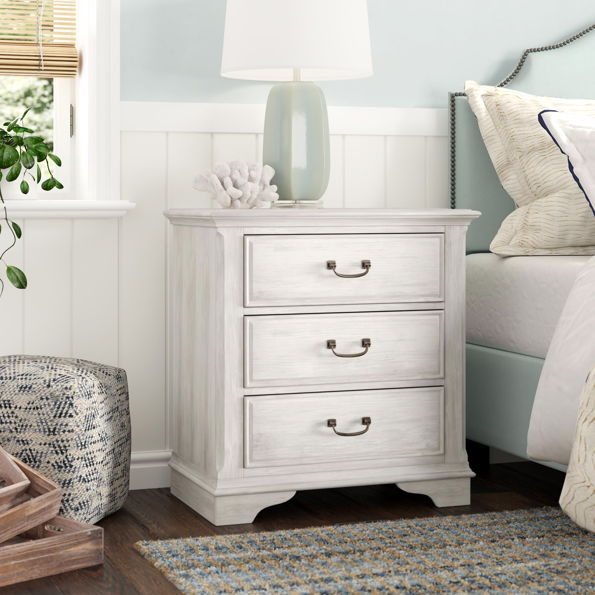Rosecliff Heights Trenton 3 Drawer Nightstand Reviews Wayfair Ca