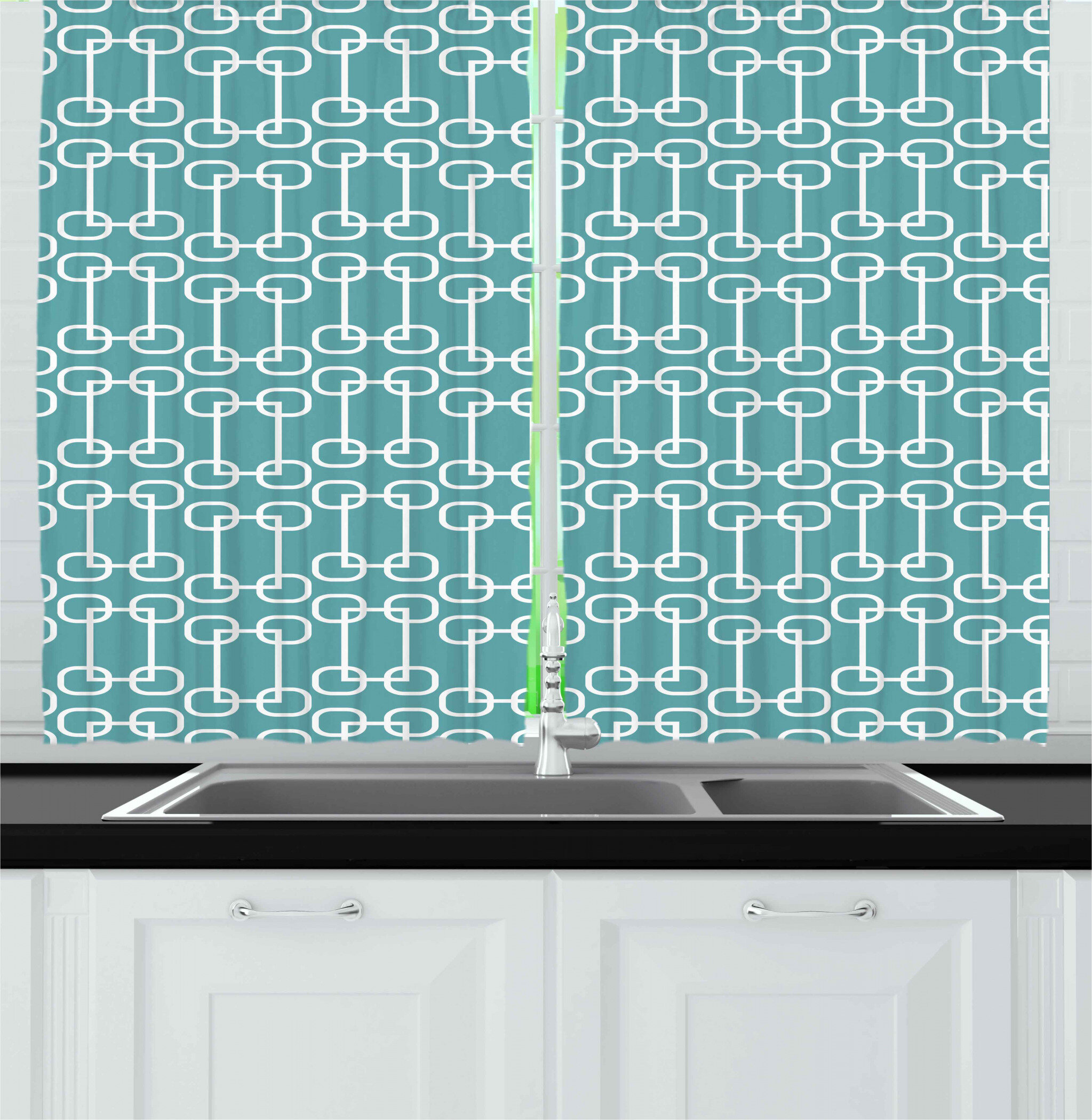 Astonishing Gallery Of Turquoise Kitchen Curtains Concept Sempoel Motor