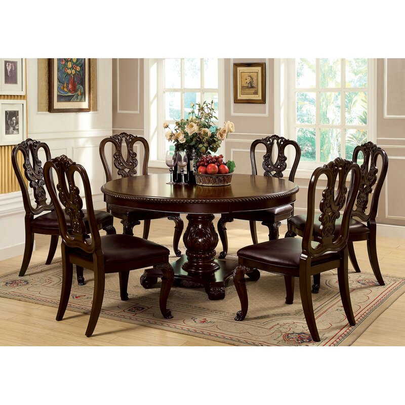 Astoria Grand Archibald 60'' Solid Wood Pedestal Dining Table | Wayfair